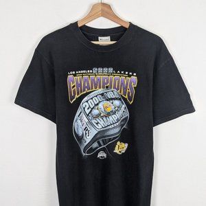Vintage Champions 2000 Los Angeles Lakers US M shirt 90s 80s tee for fan men wo